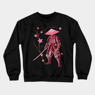 Samurai Warrior Sword Retro Japanese Design Crewneck Sweatshirt